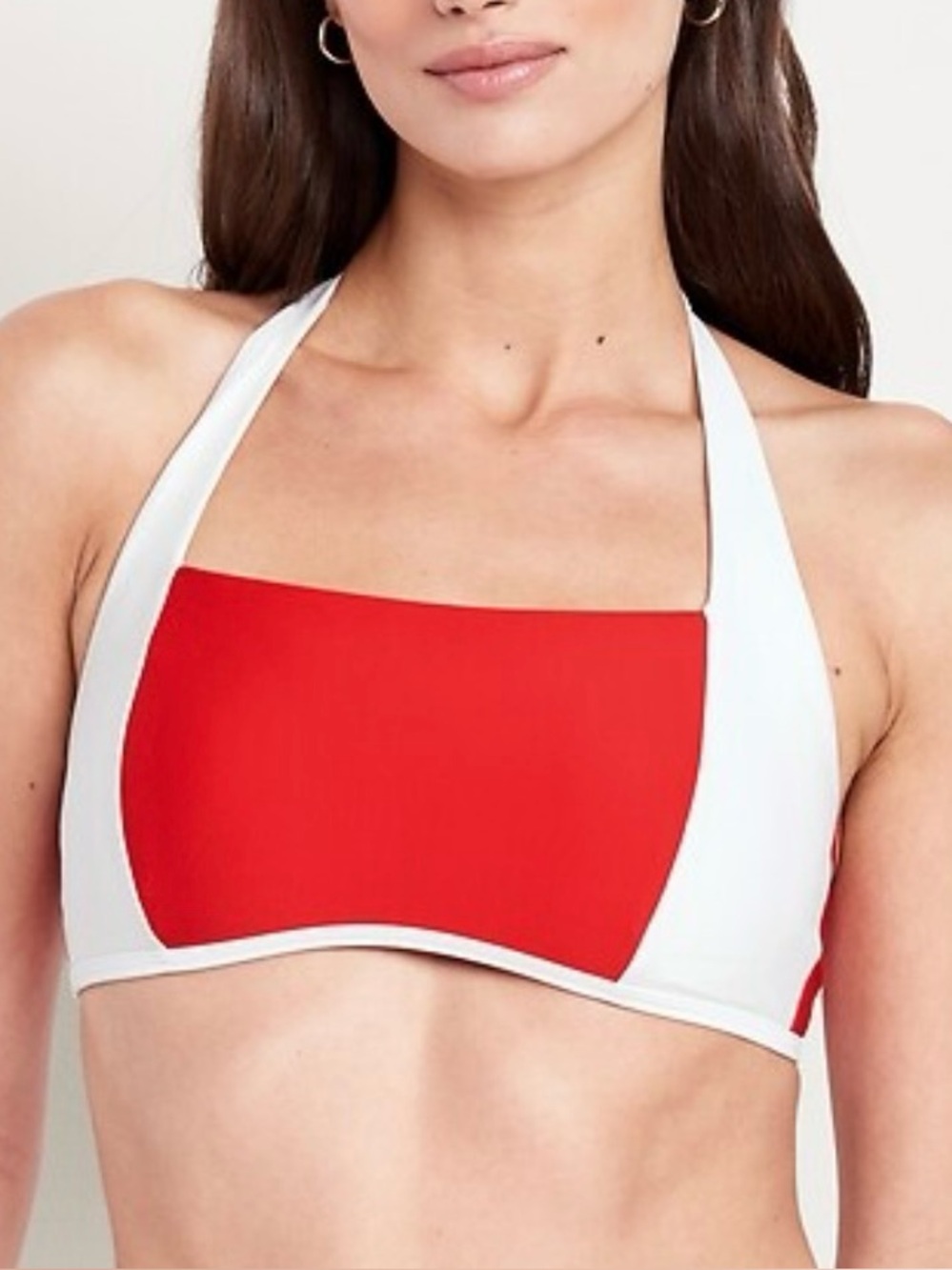 NWT Old navy halter Matte swim top L